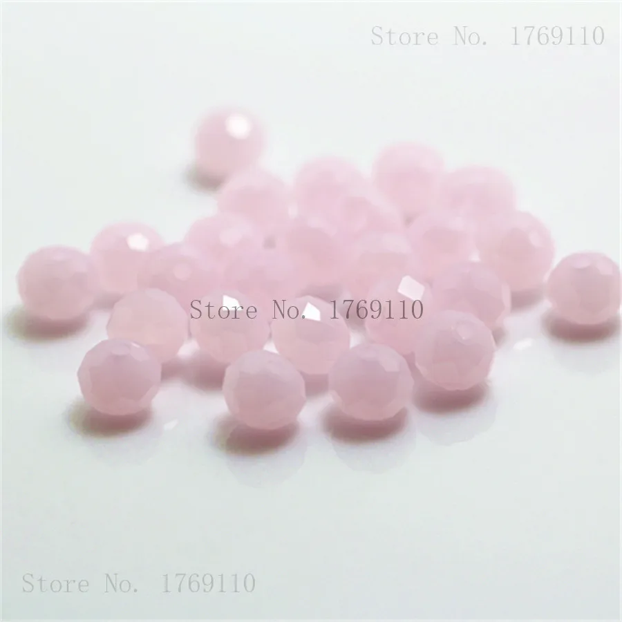 Olive Green Faceted Crystal Glass Rondelle Beads - 50pcs