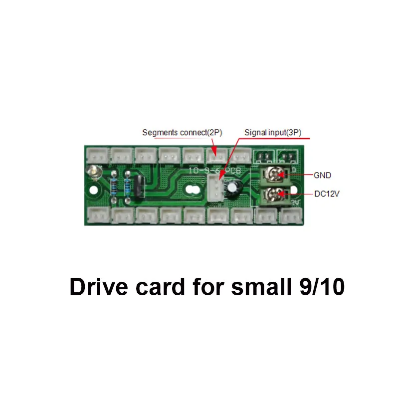 Drive card for small 9/10 ，8889/10 Driver Card For Gas Oil Price LED Digits Module Control Card ,with Control