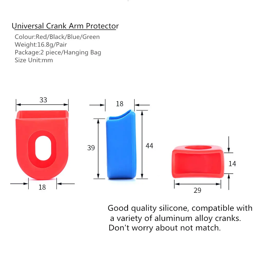 Protectores De Manivela De Bicicleta - Par De Cubiertas De Silicona Sólida, Universal Para MTB Y Bielas De Carbono