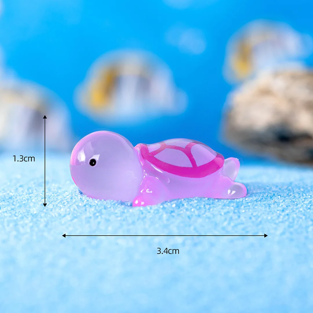 JazRvr Schildkröten Set 40 Stück - Leuchtende Mini Figuren Für Garten & Deko