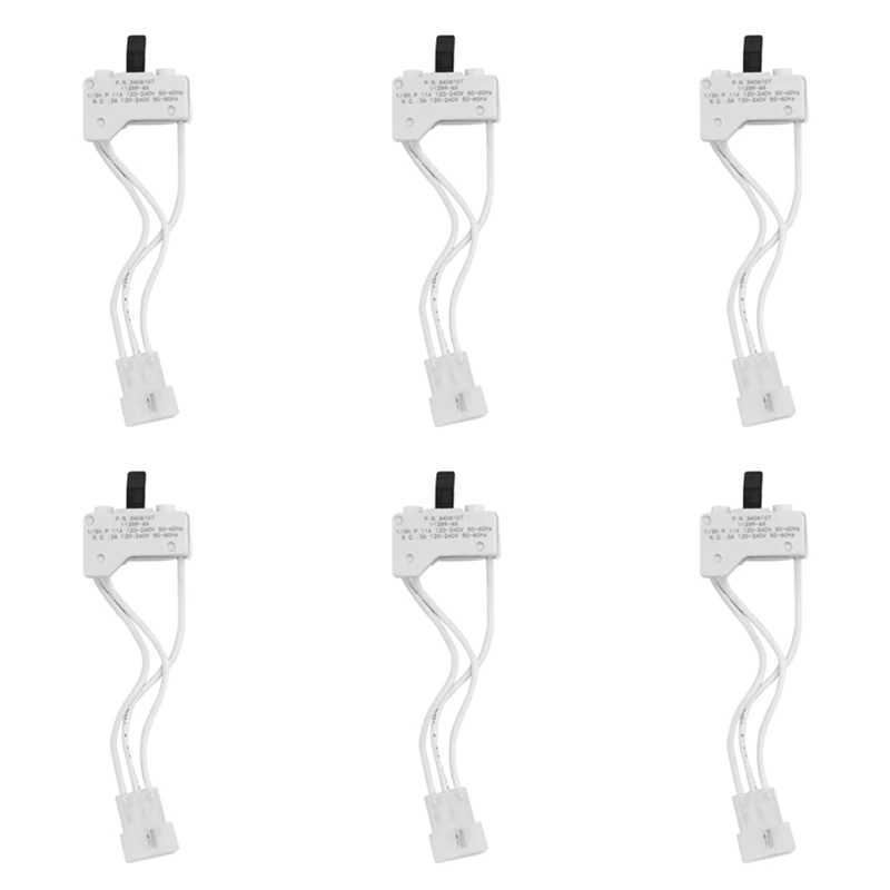 

Дверной выключатель для сушилки 6X для 3406109 3406107 джакузи, Kenmore, Sears, Maytag, Roper, Estate