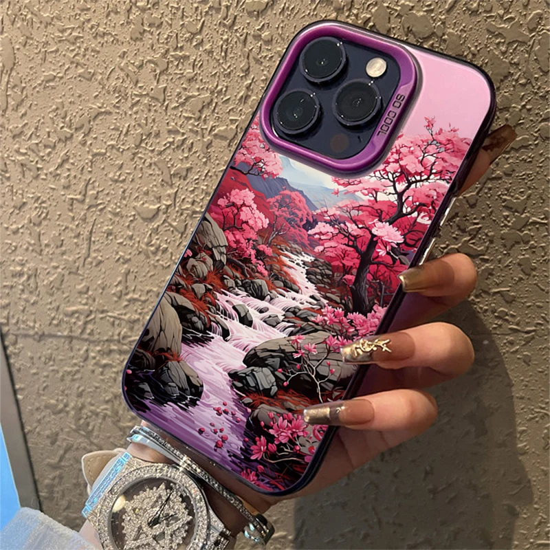 Japanese Scenery House Painted Phone Case Cover