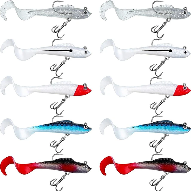 Soft Lure Lifelike Artificial Bait 8cm 9.5/13g Lead-clad Silicone