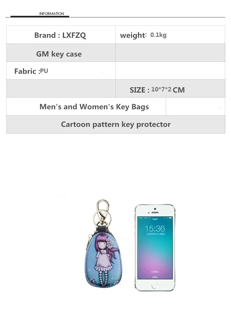General car key car case lighter bag cartoon protection cover men and women key case Porta Chaves Purse Porta Chave Funda Llave