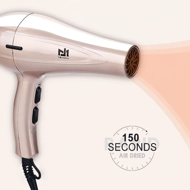 3200W Dryer High Quality Professional Hair Dryer High Power Negative Ion Quick Dryer Hot/cold Air With Air Collecting Nozzle 40D 5