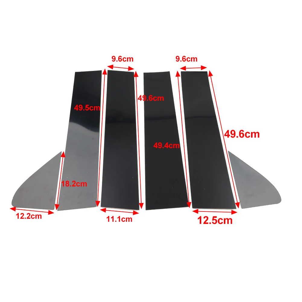 Juego De 8 Piezas De Bordes De Poste De Acero Inoxidable 304 Para Chevrolet Silverado 1500 2019-2023 - ¡Hecho En EE.UU. Y Con Garantía De Por Vida!