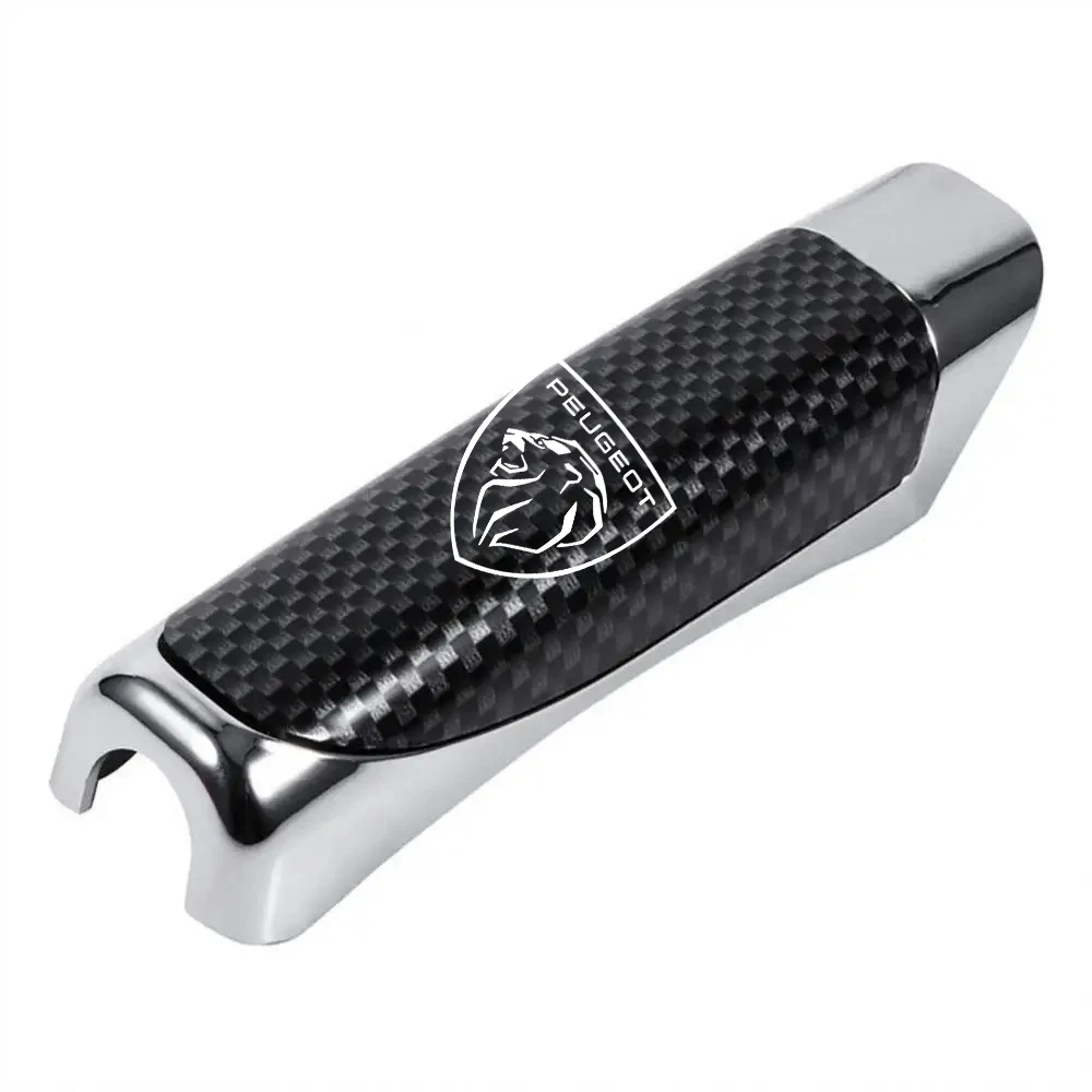 Hand Brake Cover Car Carbon Fiber Anti-slip for Peugeot RCZ GT 208 etc.