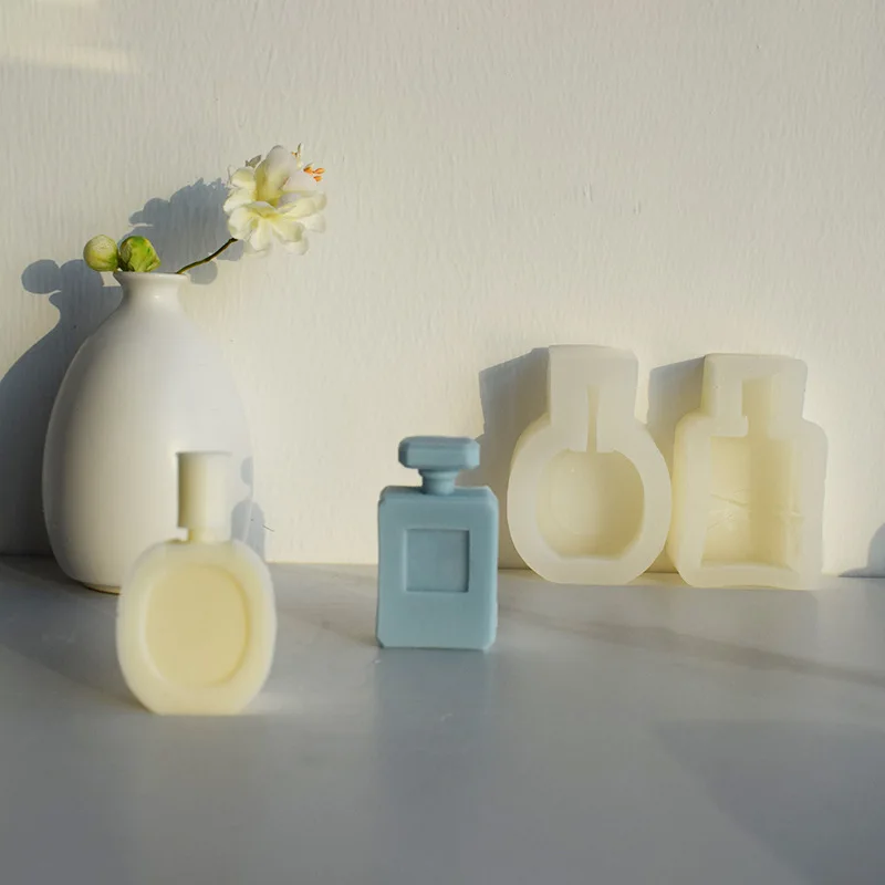Description Picture 4 of itemPerfume Bottle Modeling Candle Mold DIY Handmade Aromatherapy Soap Candle Mold Home Plaster Handicraft Candle Making Mold