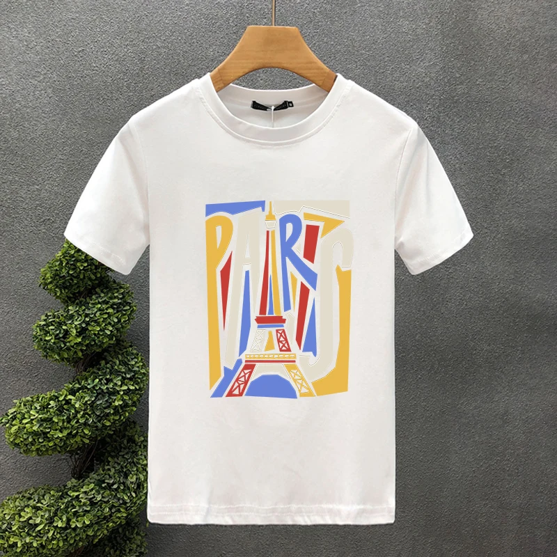 2024 2yk Design For Men's T-shirt Cotton High Quality Paris Printing Summer Tees Brand Tops Unisex Oversized S-7XL_voghion.com