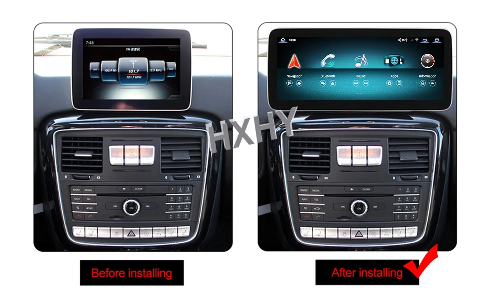 Qualcomm 12.8inch Android 15 8Core 12+256G Car Radio Multimedia BT Auto For Benz