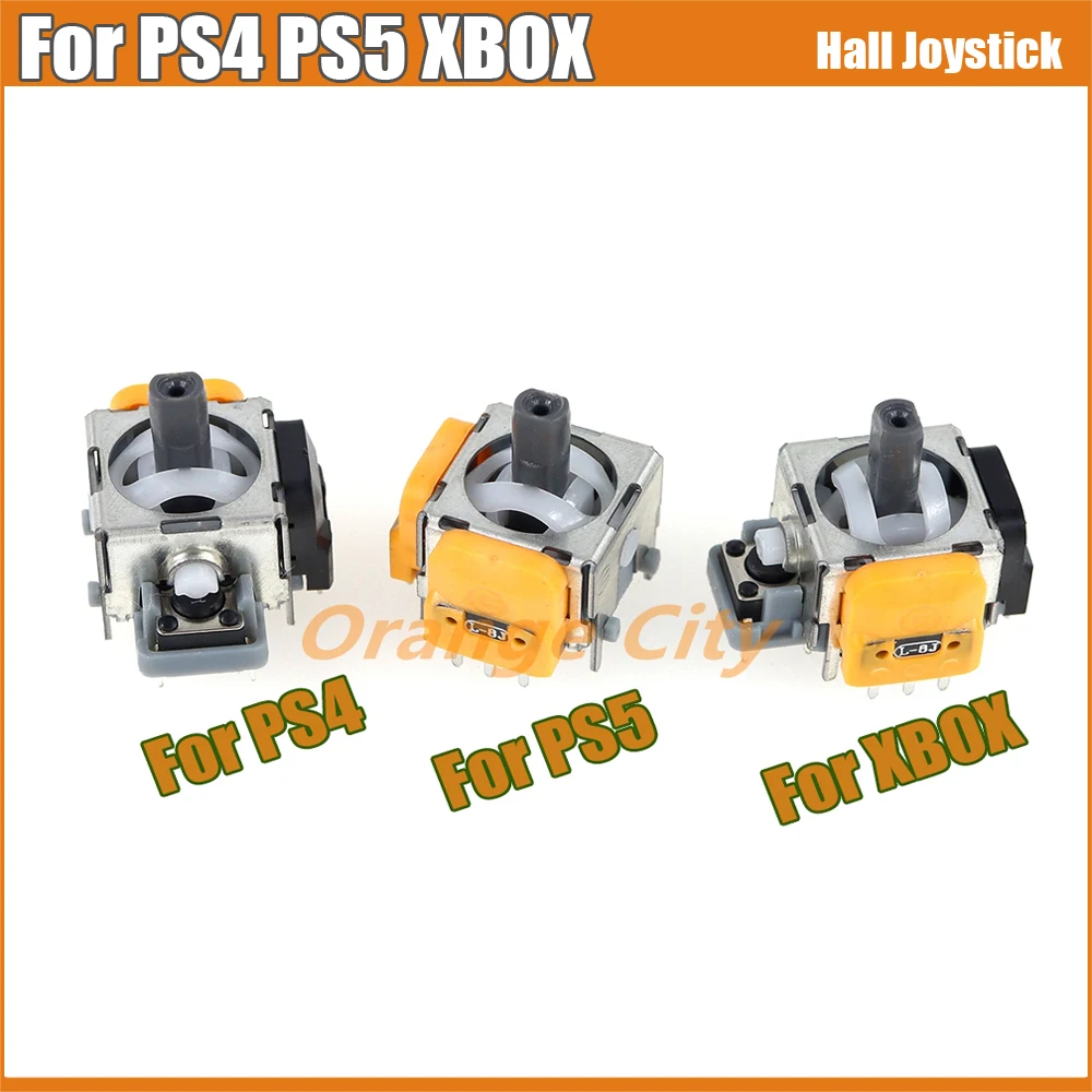 50Pcs Orange Hall Joystick Ic Effect Module Controller Per Ps5 Ps4 Xboxone Potenziometro Sensore Analogico Serie Xbox