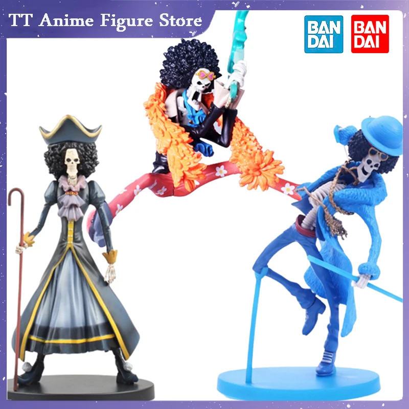

18cm Anime One Piece Figure Brook King Of Souls Musician Manga Statue PVC Action Figurine Collectible Decoration Model Toys Gift