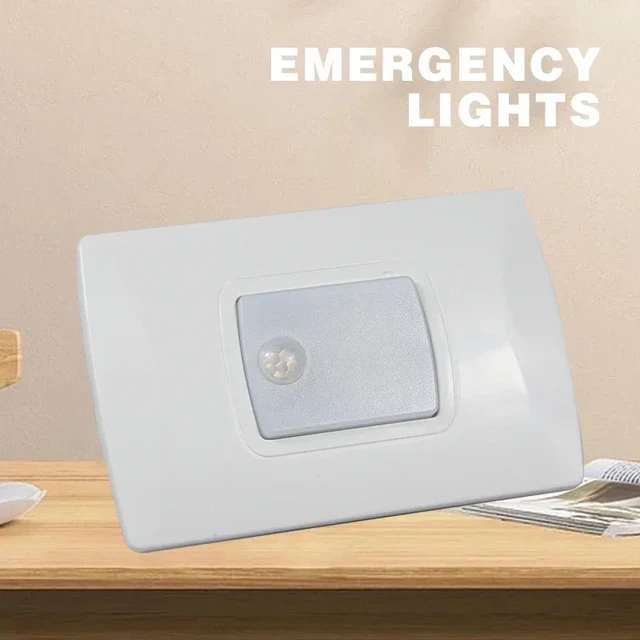 2 pz/lotto luci di emergenza a LED a induzione 2 modalità illuminazione di  emergenza a parete casa camera da letto avvertimento lampada da corridoio  luci da lavoro - AliExpress