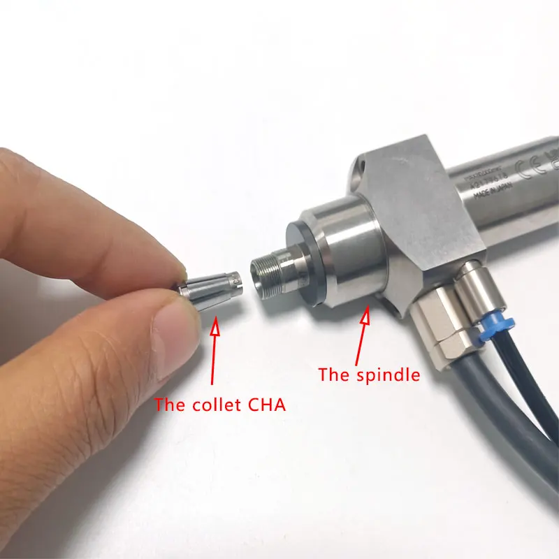 [Fast]CHA 1/8 Inch Collet Clamp Robot Hand 3.175 Bench Mini Lathe Drill Chucks  Milling Grinding CNC [fast] chb 2 0 c hb 3 175 chb 3 0 drill chuck quick grip chuck bench grinder nr40 5100atc spindle collet chuck for cnc tool