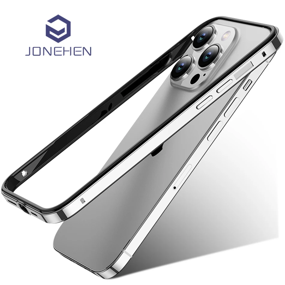 Custodia Paraurti Ultraleggera Senza Convessa Per Iphone 12 13 14 15 Pro Max Plus Cornice In Silicone Hybird Accessori In Metallo Di Alluminio Di Luss