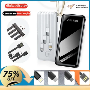 2025 New 20000mAh Power Bank Portable External Battery Fast Charging Portable Charger for IPhone Samsung Pixel Poco Powerbank