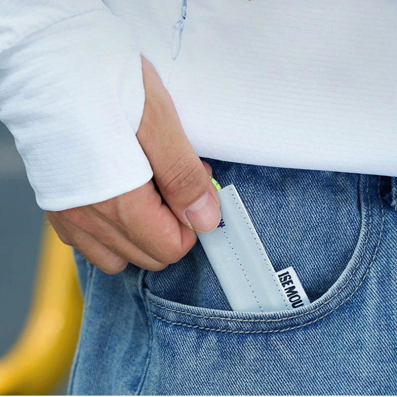 2pcs Reflective Cycling Leg Strap Elastic Adjustable Running Band with Storage Buckle for Outdoor Night Sports and Exercise