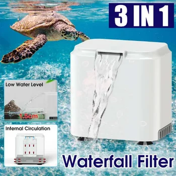 3 in 1 Low Noise Aquarium Filter Water Filter Fish Tank Internal Circulation Turtle Tank Filter Pump Submersible Water Purifier 1
