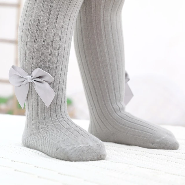 Knee High Stockings for Girls Cable Knit Cotton Tights Pantyhose Leggings  Thick Keep Warm Infant Toddler Kids Children School Socks Black S 