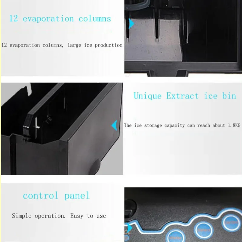 Ice Making Machine Commercial Cube Ice Maker Small Business Machinery Ball Machine for Milk Tea Bar Coffee shop
