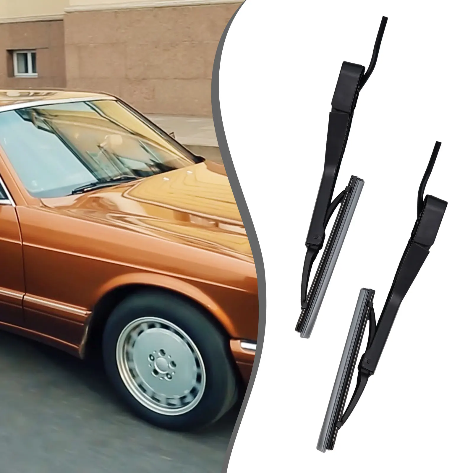

Pair Headlight Wiper Left And Right For Mercedes For Benz W126 A1268204544 A1268204644 Replace Automobiles Part