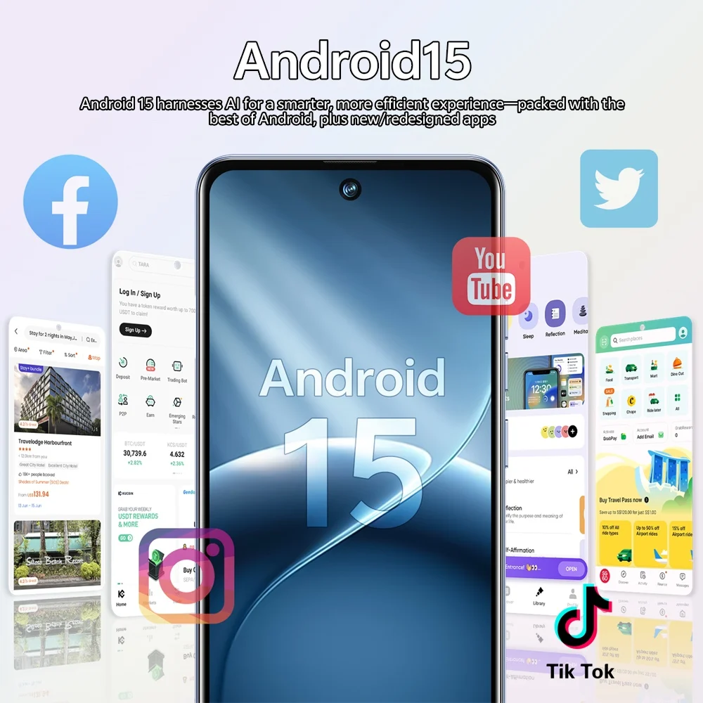 K-Touch Mobile Phones C26 Ultra 7.3 Inch Smartphone Android 15 Cell Phone 7800mAh Face Unlock 5G Dual SIM 16+48MP Camera Global Version Cellphones