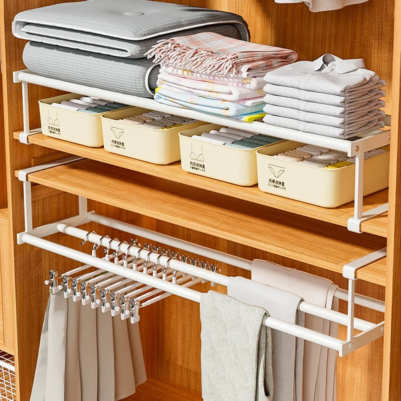Retractable Shoe Rack Shoes Cabinet Layered Hanging Shoe Shelf Space Saving Organizers Multi-Purpose Home Storage Shelves