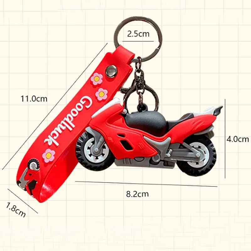 Metal Motorcycle Keychain Keyring Holder for Men Women