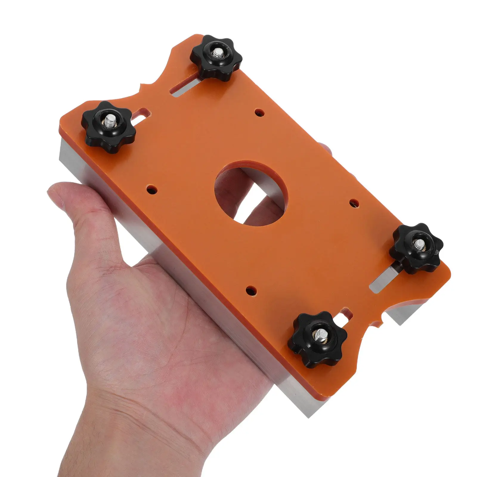 알루미늄 라우터 인서트 플레이트, 정밀 슬로팅 및 엣지 작업을 위한 범용 테이블 마운팅 베이스, 라우터 테이블 상판 인서트