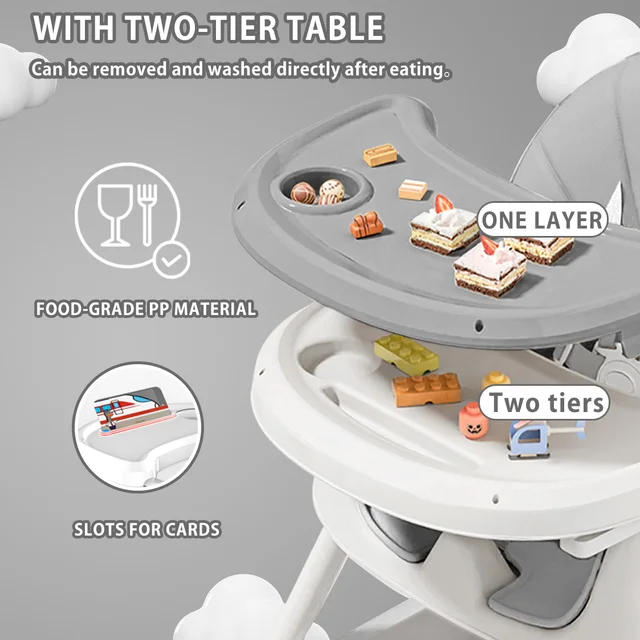 Foldable Baby High Chair 5