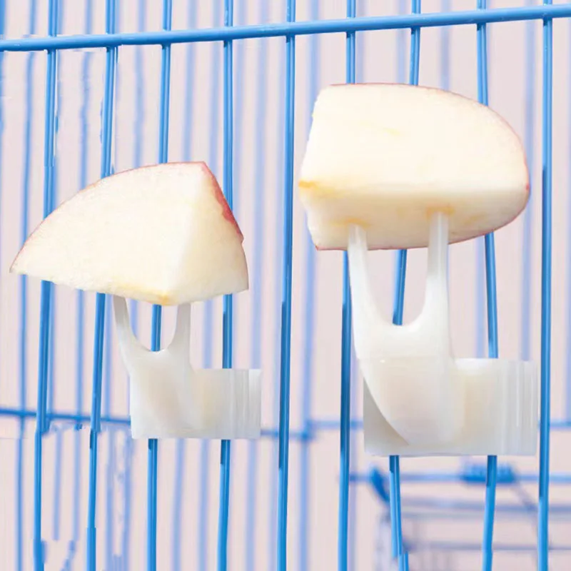 Bird Feeder Parrot Feeder 5pcs Plastic Pet Chicken Vegetables Holder Hang Cage