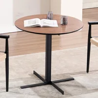 32'' Small Round Dining Table for 2-4 Person, Modern Multipurpose Round Conference Table Small Coffee Meeting Table 1