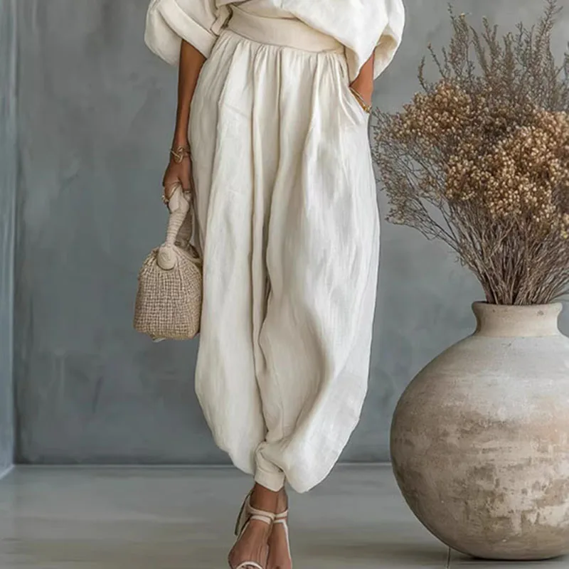 Elegant Skew Collar Long Sleeve Set 6