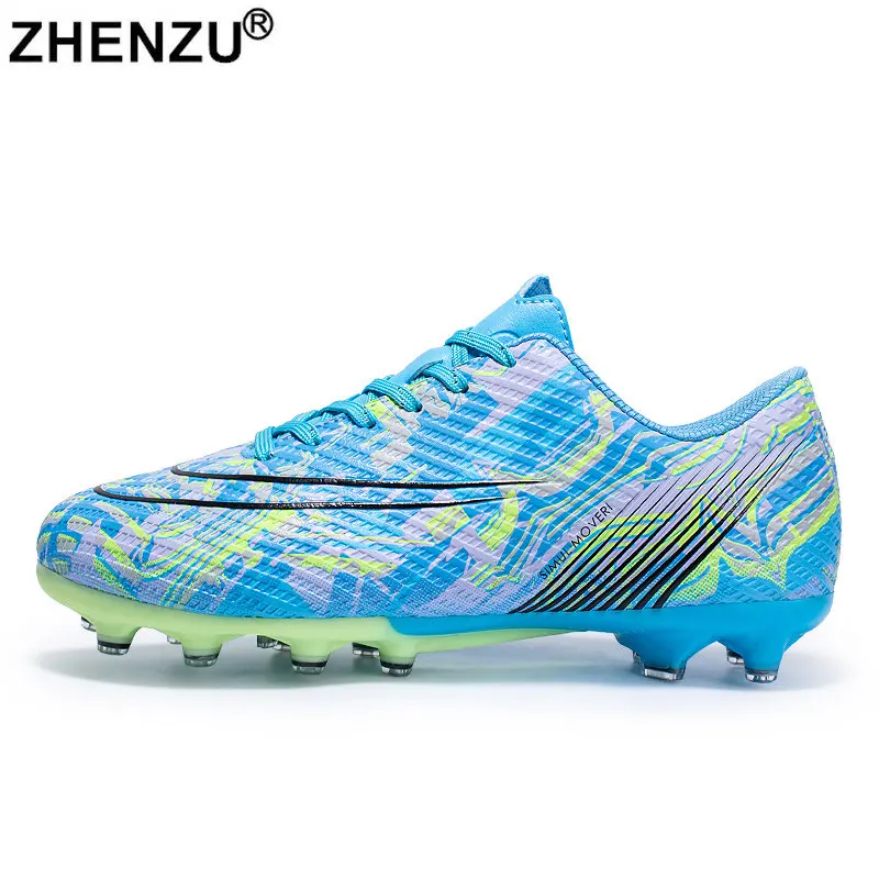 

ZHENZU Professional Size 34-45 Football Boots Men Kids Boys AG Soccer Shoes Sneakers Soccer Cleats