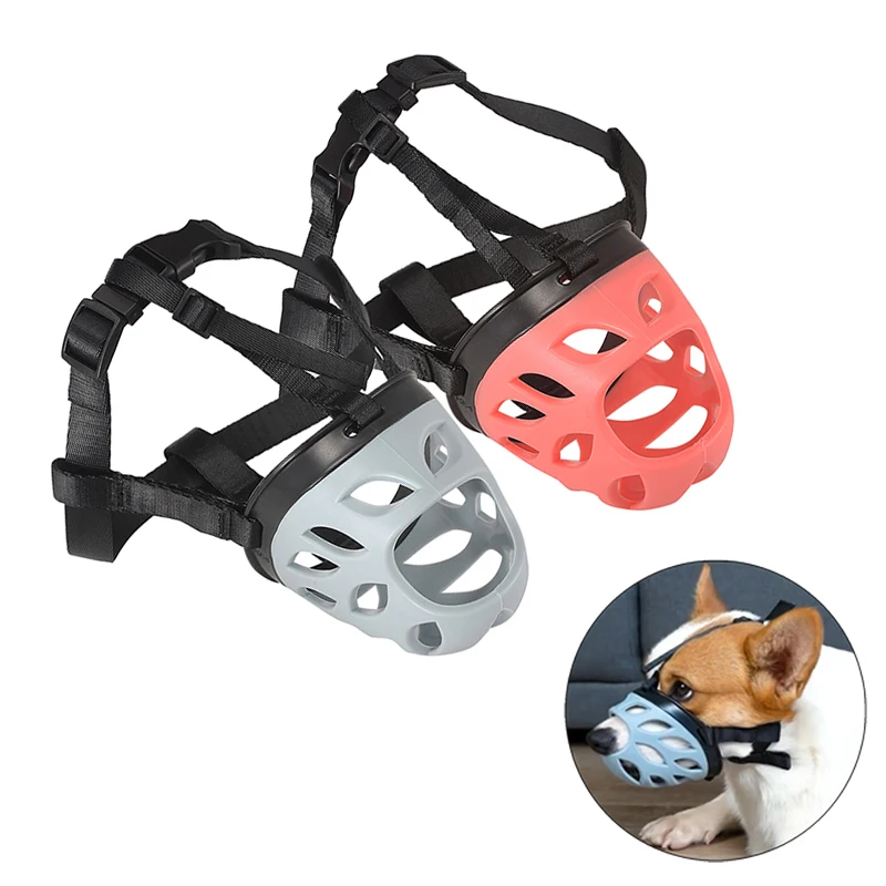 

Adjustable Dog Muzzle for Small Medium Large Dog Lightweight Rubber Muzzle Safe Training Stop Biting Barking Chewing Pet Supplie