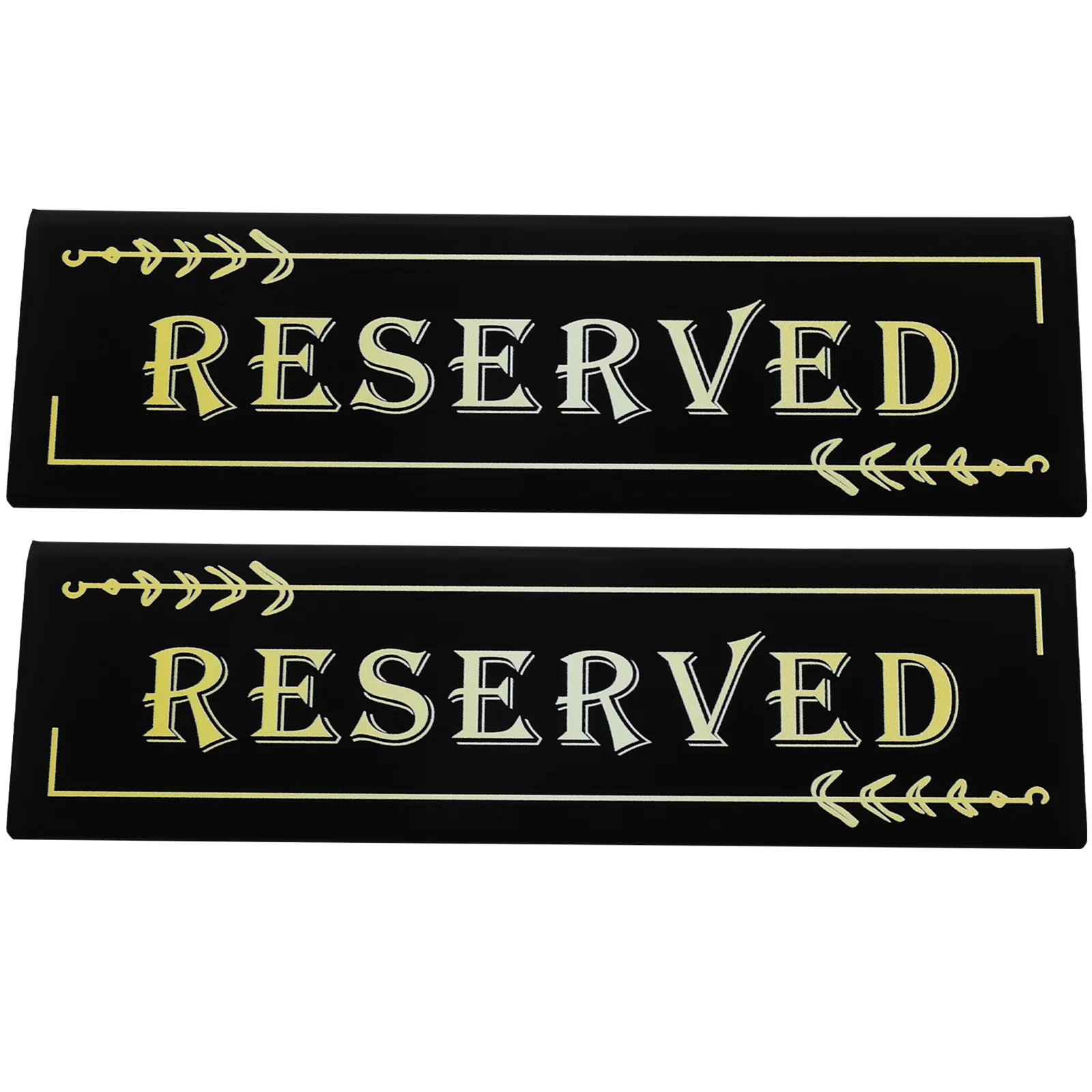 

2 Pcs Inverted Triangle Card Table Reserved Signs for Wedding Dining Room Chair Erasable