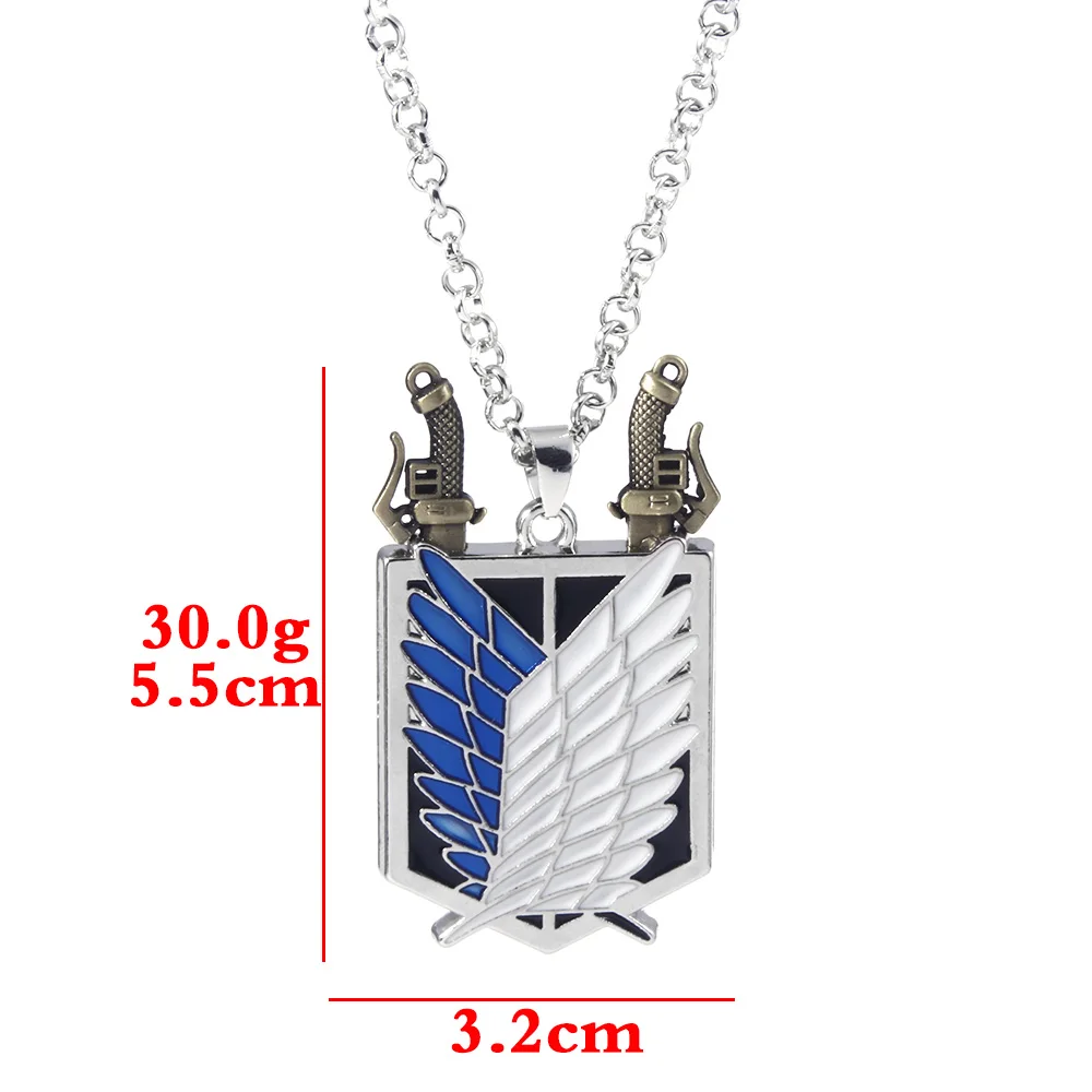 Attack On Titan Necklace Eren Key Shingeki No Kyojin Pendant Fashion V –  VEGAMONO