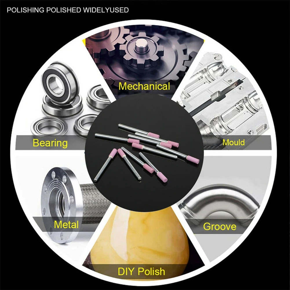 

Precision Grinding Made Easy With 10Pcs Ceramic Stone Polishing Grinding Tools For Rotary Die Grinder Drill Bit