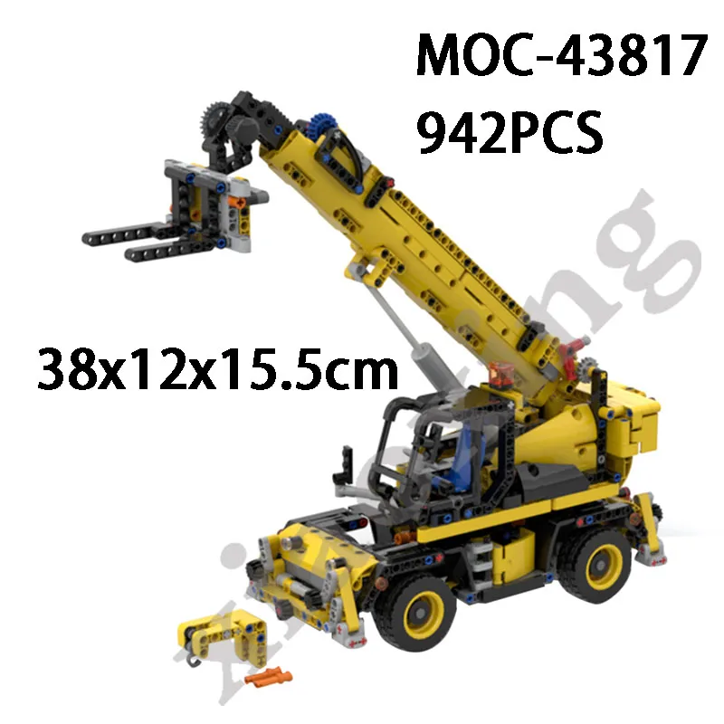 

New MOC-43871 Building Block JCB Multi-function Crane Adult Assembly Interesting Building Block Children Education Puzzle Toys
