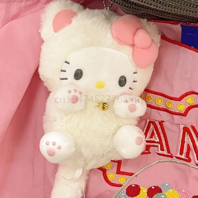 Sanrio Hello Kitty 10cm Plushie Plush Doll Stuffed Cartoon Schoolbag Pendant Gift Small Ornament Plush Girl Gift Spotify Premium 5