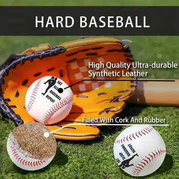 Cork Ball Baseball Official Training Practice Ball Standard Size Professional Quality Official Training Ball For Effective 5