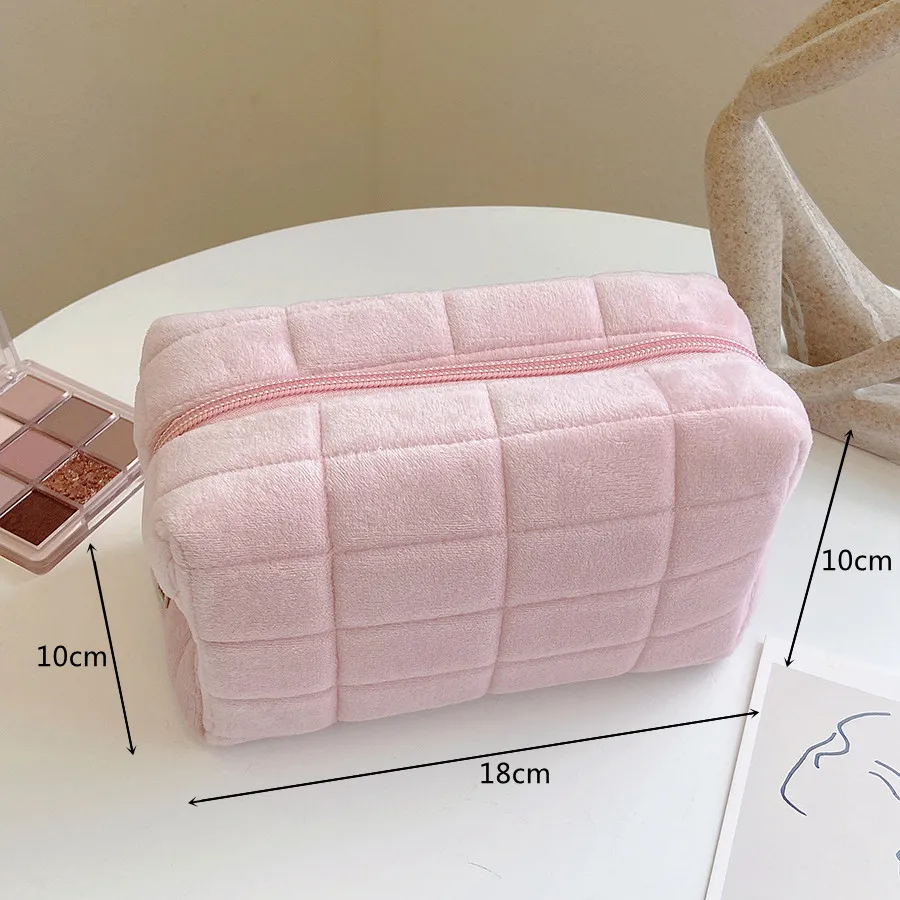 Makeup Organizer Cosmetic Bag Pencil Case Cosmetic Storage Bag Toiletry Bag Makeup Bag Cosmetic Case Cute Plush Cosmetic Lipstick Brush Storage Bag Pencil Case Women Girls Makeup Handbags Wallet Organizer Pouch Pen Bag Pencilcase