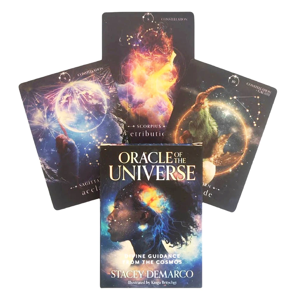 

10.4*7.3cm Oracle of the Universe Divine guidance from the cosmos 44 Pcs cards