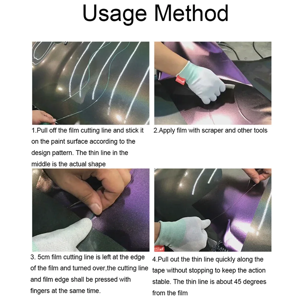 5M/10M/50M Vinyl Car Wrap Knifeless Tape Design Line Car Stickers Cutting Tool Vinyl Film Wrapping Cut Tape Auto Accessories E28