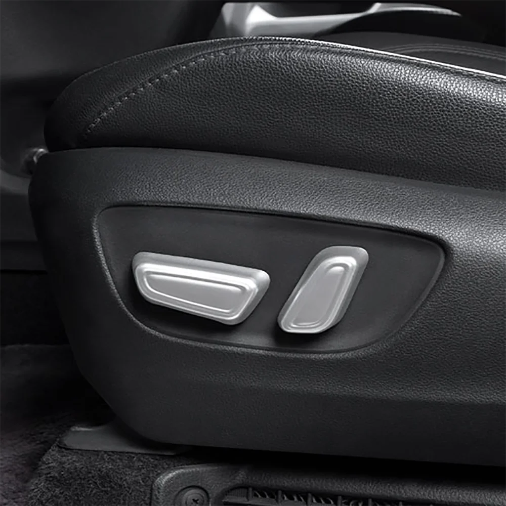 For Toyota Corolla Cross 2020 2021 Abs Carbon Fiber Car Seat Adjustment Switch Knob Panel Cover Trim Accessories Car Styling