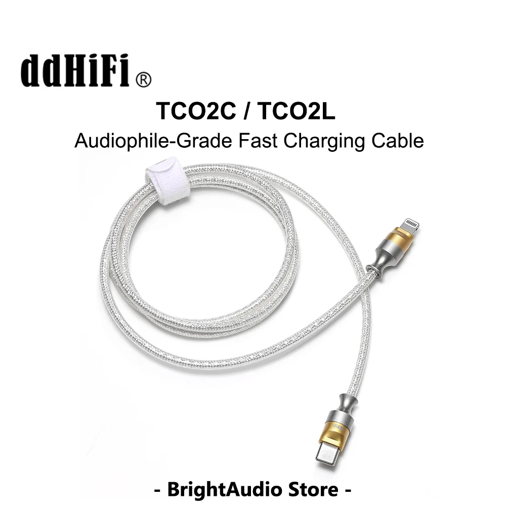 Dd Ddhifi Tc02c Tc02l Audiofiele Snellaadkabel Met Hoge Zuiverheid Ofc Geleider USB-C Tot 65W En Licht-Ning Tot 27W