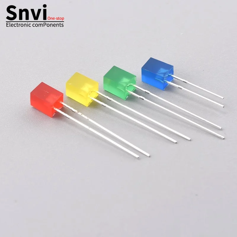 557 Quadratische Leuchtdiode (LED), 5×5×7mm Quadratische Durchsteckmontage-Leistungs-LED-Anzeigeleuchte