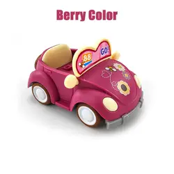 Mini Forest Family Purple Convertible Car Dollhouse Toy Set for Children (Berry Color - A)