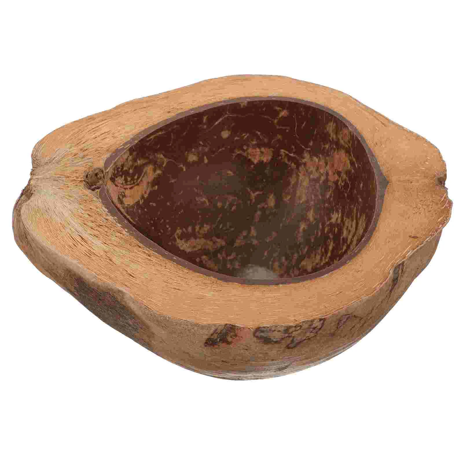 Coconut Shell Aromatherapy Cup Fruit Bowls Candles Rustic Handmade Multi-function