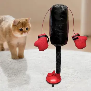 Portable Cat Punching Bag Toy Interactive Indoor Cats Kitten Toy With Gloves Cat Toy For Kitten Pet Cat Supplies 5